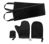 Ensemble de Bronzage sans Soleil, Applicateur Dos, Noir | Tissu Floqué, Application Uniforme, Usage Maison Spa, pour Lotion Corporelle