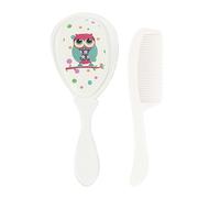 Ensemble de brosse à cheveux pour bébé, brosse à cheveux pour bébé ensemble pour les nouveau-nés - Bristle Soft Hair Brush Cradle Catching Grooming Baby Hair Hair Brush,Safety Kids Products Douche Mas