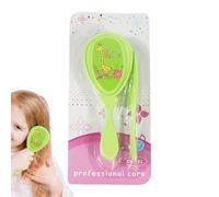 Ensemble de brosse à cheveux pour bébé, brosse à cheveux pour bébé ensemble pour les nouveau-nés,Brosse de cheveux de cheveux de toilettage Bristle Soft Bristle Brosse | Massage Douche du cuir chevelu