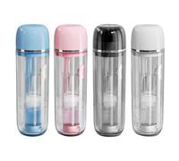 Ensemble De Brosse À Dents De Voyage - Kit D'hygiène Dentaire Portable Avec Support De Dentifrice | Protecteur De Rangement À Poussière Multifonction Et Brosses À Dents Pliantes Pour La Maison, Les Af