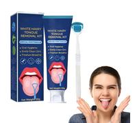 Ensemble De Brosse À Gratter La Langue, 50g Gel Nettoyant Pour Langue Avec Brosse Gel Nettoyant Pour Langue Soin Buccal Gratter La Langue, Nettoyage De La Langue Et Soin Buccal