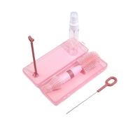 Ensemble de brosse portable pour biberon et brosse à paille pour biberon de lait avec support de drainage et boîte de rangement pour bébé