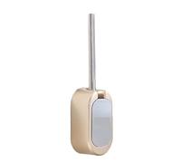 Ensemble de brosse WC murale avec poignée en acier inoxydable, placage en plastique et support - Brosse et support durables pour cuvette de toilette de salle de bain (couleur : E)