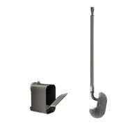 Ensemble de brosse WC murale moderne avec poignée confortable et couvercle à ouverture automatique, facile à utiliser pour salle de bain