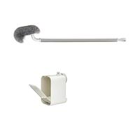 Ensemble de brosse WC murale moderne avec poignée confortable et couvercle à ouverture automatique, facile à utiliser pour salle de bain