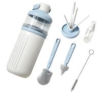 Ensemble De Brosses À Bouteillés De Voyage, Conception Peu Encombrante, 20,7 X 7,2 Cm, Kit De Nettoyage De Bouteillés, Outil De Nettoyage De Bouteilles, Conception Pratique Portable Prête À Voyager, P
