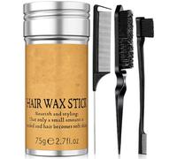 Ensemble de brosses à cheveux lisses : cire à cheveux, brosse à bords, peigne queue de rat, brosse à poils, accessoires de chignon, brosse lissante pour femmes et enfants