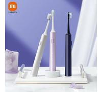 Ensemble de brosses à dents électriques soniques Xiaomi MIJIA T302, 4 têtes de brosse, étanche IPX8, charge sans fil, brosse à dents électronique T302 silver