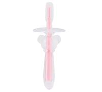 Ensemble de brosses à dents en silicone pour bébé, motif animal de dessin animé, outil de nettoyage sûr pour soins bucco-dentaires, pour nourrissons, tout-petits, enfants, rose, (Rose)