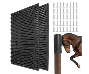 Ensemble de brosses à gratter de vache - 2 pièces bétail démangeaisons soulagement perte toilettage tampon de courrier durable outil de grattage pour bétail cheval chien équipement de toilettage des