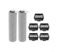 Ensemble de brosses à rouleaux pour Xiaomi pour truclean W20 W2C 4C 2 pour | 2 brosses à rouleaux, 5 filtres HEPA, ajustement précis, améliore la performance d'aspiration, design durable