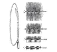 Ensemble de brosses de nettoyage en fil d'acier au carbone pour enlever la rouille, outil électrique, brosse de nettoyage de cheminée pour tube durable