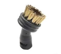 Ensemble de brosses de nettoyage pour balai à vapeur avec suceur, brosse ronde en nylon, brosse en fil de cuivre, buse de nettoyage de sol et accessoire d'aspirateur compatible avec (brosse en fil de