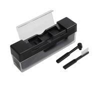 Ensemble de brosses de nettoyage pour disques vinyles 3 en 1, kit de velours antistatique avec stylet en fibre de carbone, outil portable pour l'entretien de la platine