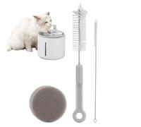 Ensemble de brosses de nettoyage pour fontaine à eau pour animaux de | Collection d'accessoires d'entretien d'éponge, équipement d'entretien pratique pour puits, aide au nettoyage fiable