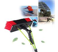 Ensemble de brosses de nettoyage pour panneau solaire avec alimentation en eau - Brosses rotatives pour un usage domestique facile et haute efficacité pour l'entretien des panneaux photovoltaïques.