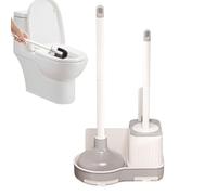 Ensemble de brosses de toilette avec support - Ventouse et brosse pour le nettoyage des toilettes - Brosse WC avec support - Brosse WC avec ventouse et kit ventouse