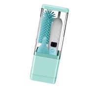 Ensemble de brosses électriques intégrées pour biberon comprenant une brosse et des désinfectants pour tétons Facile à utiliser pour un nettoyage en profondeur Nettoyeur portable