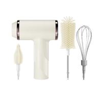 Ensemble de brosses électriques pour biberon - Moteur à rythme - Rotation à 360° - Poils en silicone - 30,5 cm - Nettoyant profond - Rechargeable par USB CREATE pour tasses et tasses - Chargeur USB