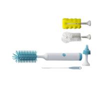 Ensemble de brosses électriques pour biberon offrant une rotation complète et deux modes de nettoyage pour un nettoyage en profondeur des bouteilles, tasses et pailles en silicone de qualité