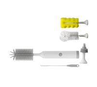 Ensemble de brosses électriques pour biberon offrant une rotation complète et deux modes de nettoyage pour un nettoyage en profondeur des bouteilles, tasses et pailles en silicone de qualité