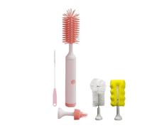 Ensemble de brosses électriques pour biberon offrant une rotation complète et deux modes de nettoyage pour un nettoyage en profondeur des bouteilles, tasses et pailles en silicone de qualité