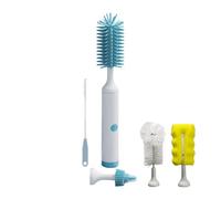 Ensemble de brosses électriques pour biberon offrant une rotation complète et deux modes de nettoyage pour un nettoyage en profondeur des bouteilles, tasses et pailles en silicone de qualité
