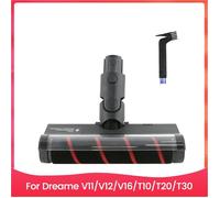Ensemble de Brosses Électriques pour Dreame V11 V12 V16 T10 T20 T30 Aspirateur - Tête de Brosse à Rouleau Souple de Rechange