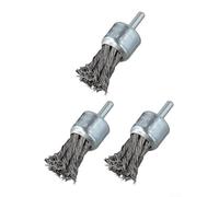 Ensemble de brosses en fil d'acier pour meuleuse, outils de retrait de rouille et de peinture, brosses de nettoyage et d'ébavurage du métal, préparation et meulage 25 mm
