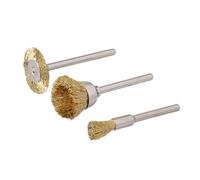 Ensemble de brosses en laiton pour outil rotatif 3 pcs - 5, 16, 22 mm