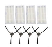 Ensemble de brosses latérales en nylon pour robot Teendow T7S pour