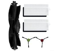 Ensemble de brosses latérales filtrantes réutilisables pour Cecotec Conga - Kit complet de rechange (A)