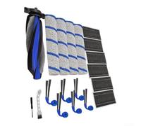 Ensemble de brosses latérales pour Ecovacs pour Deebot T90 Pro Brosse | Mélange de fibres de silicone, empêche les cheveux de s'emmêler, idéal pour les propriétaires d'animaux