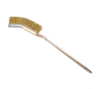 Ensemble de brosses métalliques compactes en acier, laiton et nylon pour enlever la peinture de la rouille, le nettoyage, le polissage des endroits difficiles 245 mm (fil en laiton)