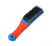 Ensemble de brosses métalliques en cuivre et acier inoxydable pour enlever la peinture - Brosse à gratter en métal robuste pour soudures - Manche ergonomique doux - 16 x 3,5 cm - Nettoyant d'atelier