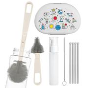 Ensemble de brosses pour biberons | avec égouttoir et outils de nettoyage | Brosses pour le nettoyage - pour couvercles, pailles, tire-lait, sucettes collectrices de lait maternel