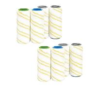 Ensemble de brosses rotatives en microfibre for sol, compatibles avec les aspirateurs robots Karcher FC3/FC3D/FC5/FC7, avec entraînement électrique.(Yellow 8PCS)