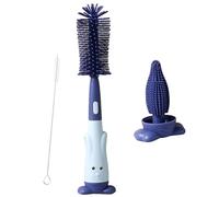 Ensemble De Broussailles À Biberon - Brousse De Biberon De Voyage, Nettoyer De Broussailles en Silicone | Accessoires De Set De Nettoyage De Brosses De Nettoyage, De Longues Brosses De Nettoyage pour