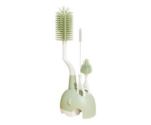 Ensemble de broussailles en bouteille, kit de brosse de nettoyage rotatif, vert, rose, laveuse en tasse rotative, outil de nettoyage des soins pour bébés, poils doux non nu ires, pour tasses