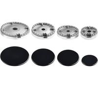 Ensemble de brûleurs pour table de cuisson, couvercle pour cuisinière, chapeaux universels pour un, ensemble de capuchons pour brûleur à gaz pour la plupart des cuisinières à gaz (B)