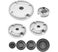 Ensemble de brûleurs pour table de cuisson, couvercle pour cuisinière, chapeaux universels pour un, ensemble de capuchons pour brûleur à gaz pour la plupart des cuisinières à gaz (A)