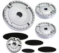 Ensemble de brûleurs pour table de cuisson, couvercle pour cuisinière, chapeaux universels pour un, ensemble de capuchons pour brûleur à gaz pour la plupart des cuisinières à gaz