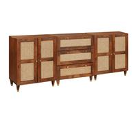 Ensemble de buffet 3 pc 180 x 33 x 75 cm Bois de mangue massif vidaXL