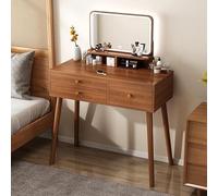 Ensemble de bureau de maquillage avec miroir LED, luminosité réglable, 3 modes d'éclairage, grand espace de rangement pour chambre à coucher