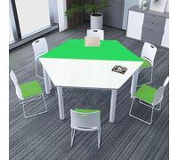 Ensemble de bureau hexagonal multifonctionnel - Table de formation collaborative for l'école, les activités de groupe au bureau, les espaces de création et les laboratoires scientifiques(K1.6m)