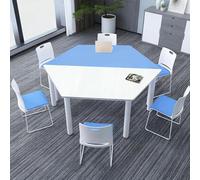 Ensemble de bureau hexagonal multifonctionnel - Table de formation collaborative for l'école, les activités de groupe au bureau, les espaces de création et les laboratoires scientifiques(J1.6m)