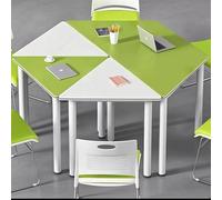 Ensemble de bureau hexagonal multifonctionnel - Table de formation collaborative for l'école, les activités de groupe au bureau, les espaces de création et les laboratoires scientifiques(L1.2m)