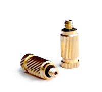 Ensemble de buses brumisation à basse pression, 50 pièces, en laiton, pour système refroidissement extérieur, jardinage, pulvérisation d'eau d'atomisation haute têtes bru 2 sections Orifice Dia 0.5mm