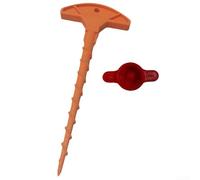 Ensemble de buses d'application de mastic avec robinet de calfeutrage et dragueur pour un contrôle précis du débit, fabriqué à partir de plastique pour résister à une utilisation répétée (orange et