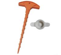 Ensemble de buses d'application de mastic avec robinet de calfeutrage et dragueur pour un contrôle précis du débit, fabriqué à partir de plastique pour résister à une utilisation répétée (orange et